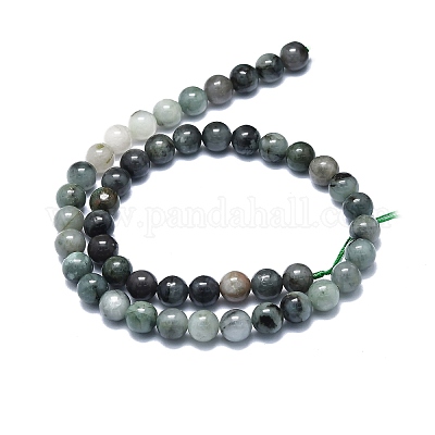 Натуральные изумрудные бисерные пряди G-F715-104B-1