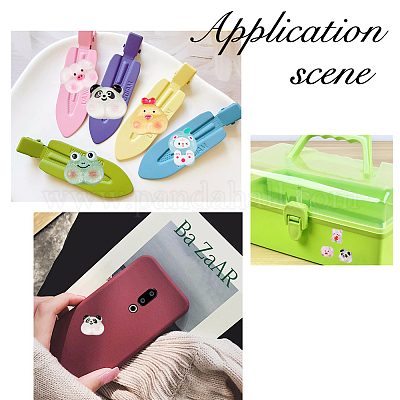 80 шт. 10 стильных полупрозрачных кабошона из смолы CRES-FH0001-17-1