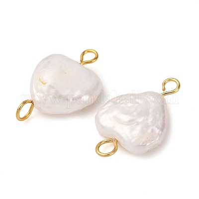 Подвески-сердечки из натурального барочного жемчуга Кеши PALLOY-JF04206-02-1