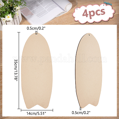 Незавершенные деревянные подвесные украшения WOCR-WR0001-01-1