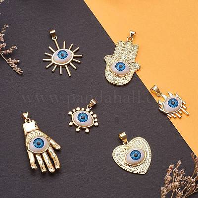 6шт 6 стиля подвески из смолы KK-SZ0001-94-1