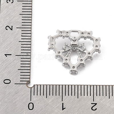 Латунные микропаве прозрачные подвески с фианитом KK-K371-29B-P-1