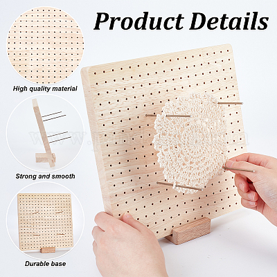 Деревянная доска для вязания крючком DIY-WH0387-32-1