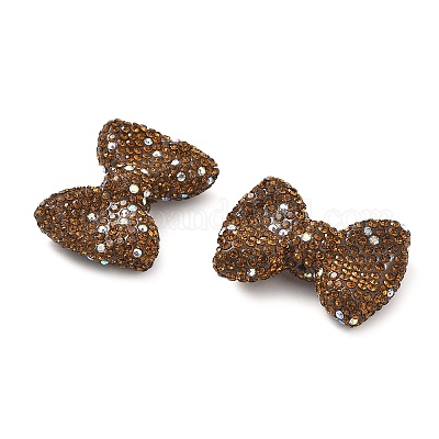 Полимерная глина стразы бусины в форме банта CLAY-NH0001-05B-1