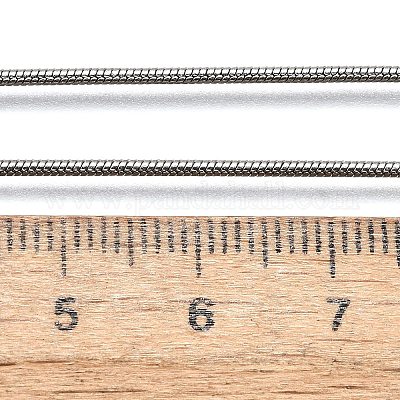 Не тускнеющие ожерелья из нержавеющей стали 304 в виде змеи NJEW-E122-32B-1