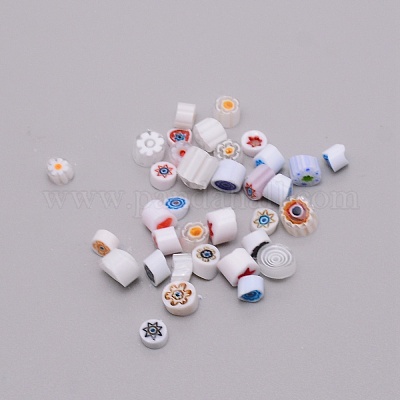 Стеклянные бусины millefoiri LK-WH0001-01C-1