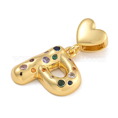 Латунные подвески из микро-паве KK-P281-01G-P-1