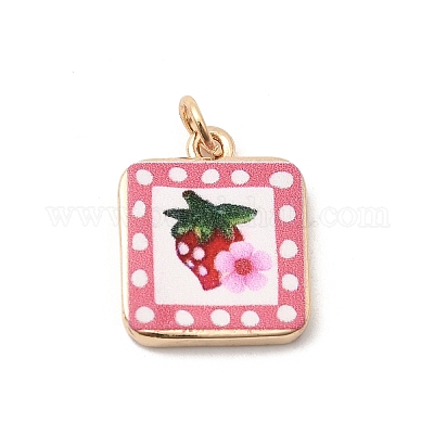 Латунные подвески с принтом&nbsp;KK-H253-05A-G01-1