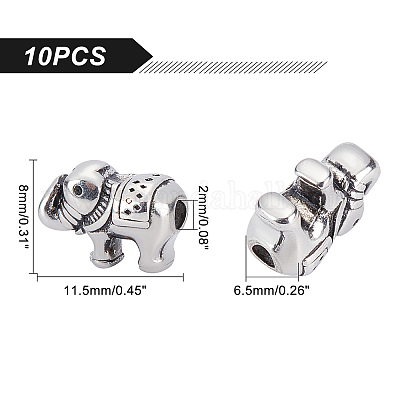 10 шт. бусины из нержавеющей стали марки 304 STAS-UN0028-23-1