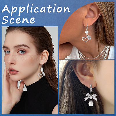 12 пара серег-колец Huggie Hoop из нержавеющей стали 202 и 304 EJEW-SC0001-43-1