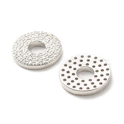 Экологически чистое латунное связующее кольцо из кубического циркония с микропаве KK-G045-10P-RS-1