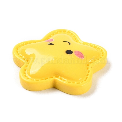 Кабошоны из непрозрачной смолы на тему животных RESI-E046-01L-1