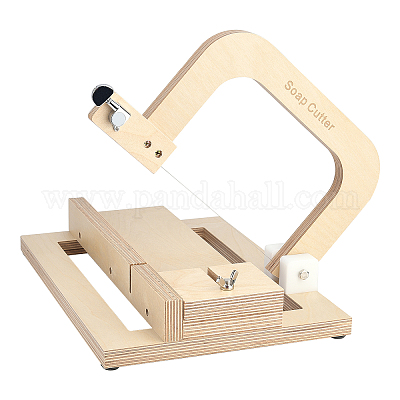 PandaHall Elite Wood Soap Cutter Mold Beveler Planer Wire Soap Cutter  Slicer for Handmade Candles Trimming DIY Cutting Making Tool 
