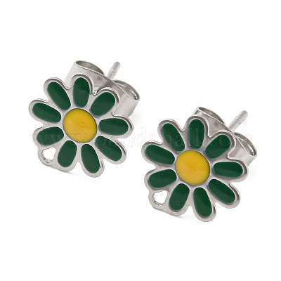 Серьги-гвоздики из нержавеющей стали 304 STAS-B047-28P-1