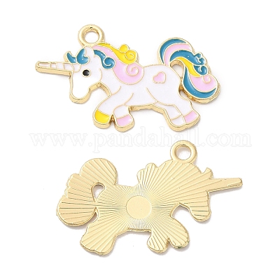 Подвески из эмали и сплава ENAM-D046-24G-02-1