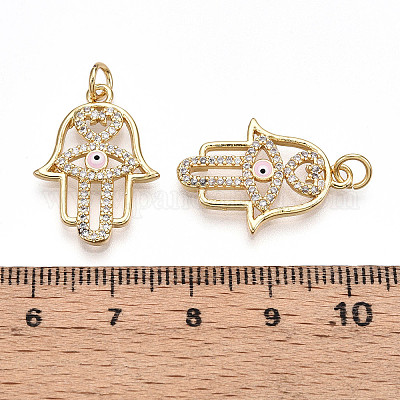 Латунные микро проложить кубического циркония подвески KK-T070-73-1