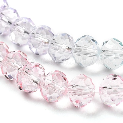 Прозрачные окрашенные стеклянные бусины X1-DGLA-A034-T8mm-A23-1