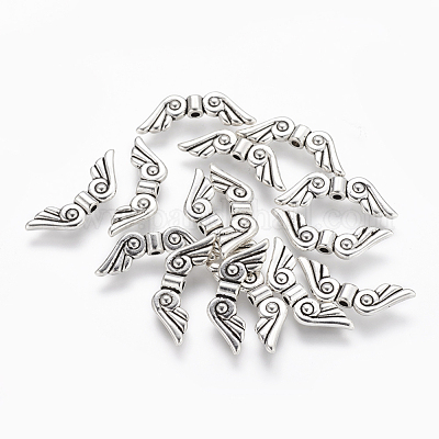 Сплавочные овальные бусины тибетского стиля  X-TIBEB-1000-AS-LF-1