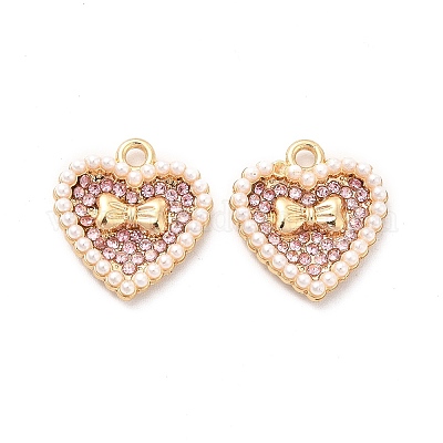 Подвески из сплава и страза ALRI-E006-02LG-02-1