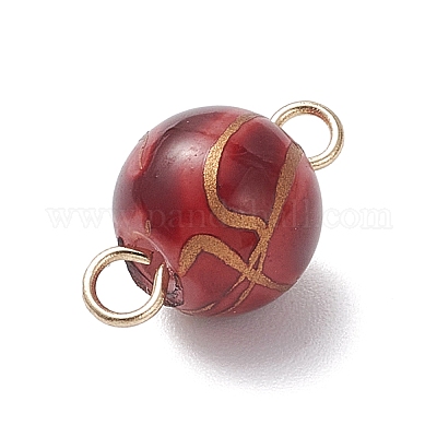 8 шт. 8-цветные круглые подвески-соединители для выпекания в стиле волочильного станка PALLOY-JF04639-1