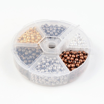 Круглые железные распорки бусины IFIN-E148Y-M-B-1