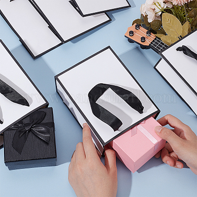 Складные бумажные подарочные пакеты с ручкой ABAG-WH0045-21A-1