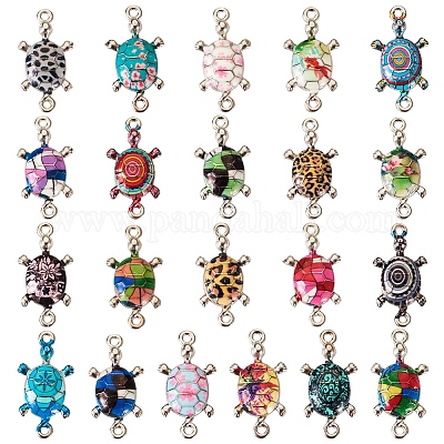 Pandahall 18PCS Rhinestone Connector Charms - Mixed Style Jewelry Links For Bracelets & DIY Crafting