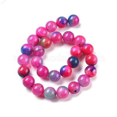 Природные многоцветные агат бисер пряди G-A261-B01-14mm-1