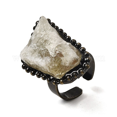 Кольца-манжеты с натуральным желтым кварцем неправильной формы G-A278-03AB-05-1