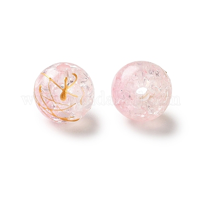 Прозрачных бусин акриловые треск DACR-D300-01C-10mm-1