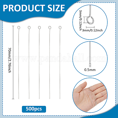 500 шт. штифты из нержавеющей стали 304 STAS-PH0006-49-1