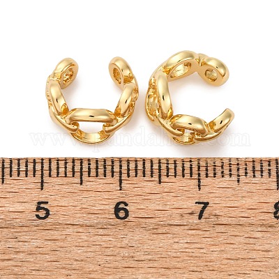 Серьги-манжеты из латуни EJEW-G445-03G-1