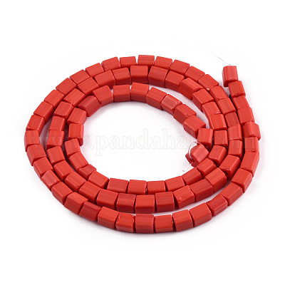 Непрозрачные спрей окрашены стеклянной бусины пряди GLAA-N047-08-A04-1