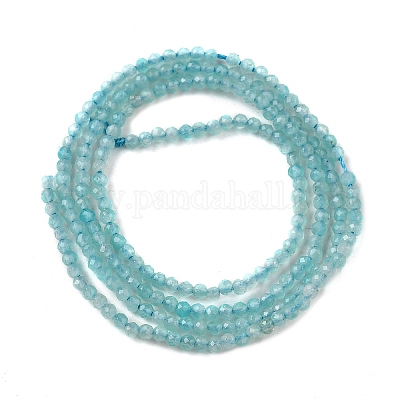 Природных амазонит бисер нитей G-V001-A01-2mm-1