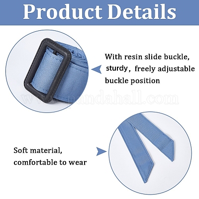 Завязать узел на пояс из полиэстера с пластиковой пряжкой AJEW-WH20002-10D-1