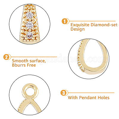 Подвески из латуни с прозрачным фианитом KK-HY0002-79-1