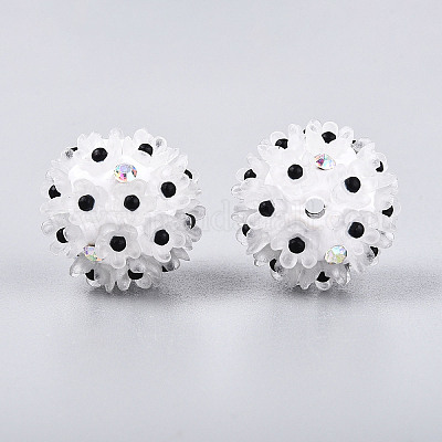 Стразы из полимерной глины ручной работы с цветком ромашки из смолы CLAY-T022-02B-1