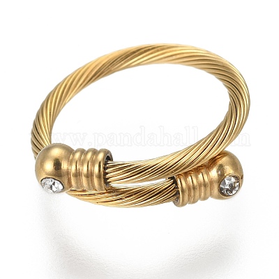 Модные комплекты из браслетов и колец из нержавеющей стали 304 SJEW-H073-13A-1