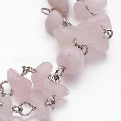 Драгоценный камень чип браслеты из бисера BJEW-JB02539-1