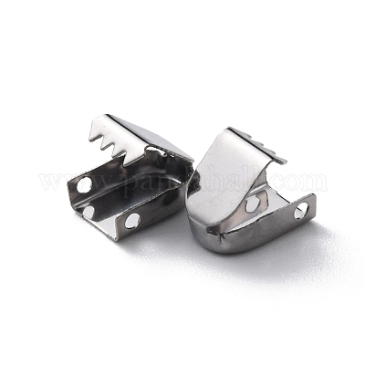 202 нержавеющая сталь лента обжимные концы DIY-WH0430-052B-1