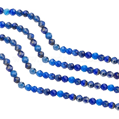 ARRICRAFT Natural Lapis Lazuli Beads Strands G-AR0003-03-1