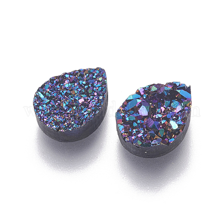 Perlas de resina de piedras preciosas druzy imitación RESI-L026-C03-1