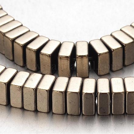 Electroplate Non-magnetic Synthetic Hematite Bead Strands G-F300-20A-06-1