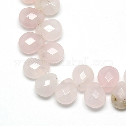 Natural Rose Quartz Gemstone Beads Strands G-T006-13-1