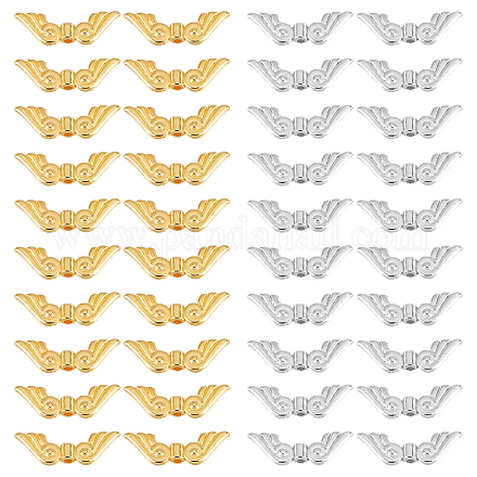 Arricraft 200 pieza de cuentas de alas de ángel PALLOY-AR0001-25-1