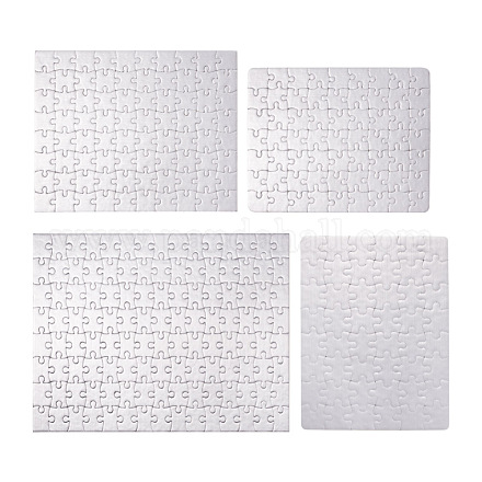 4 pièces 4 style presse à chaud papier puzzle d'artisanat de transfert thermique DIY-TA0003-58A-1