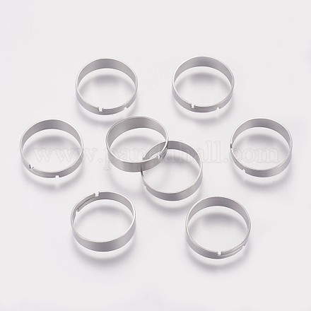 316 Surgical Stainless Steel Finger Ring Settings STAS-I090-01P-1