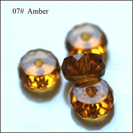 Abalorios de cristal austriaco de imitación SWAR-F078-4x8mm-07-1