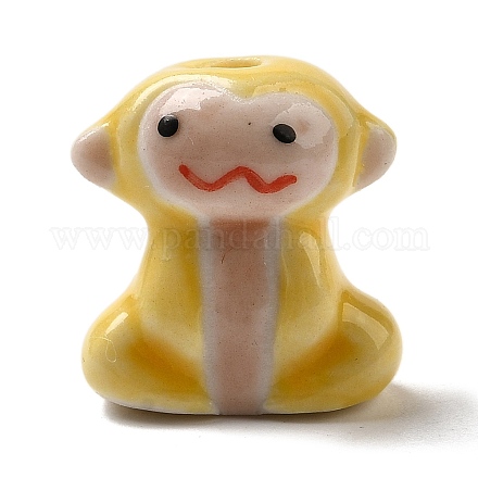 Фарфоровые бусины ручной работы PORC-Q003-01A-1