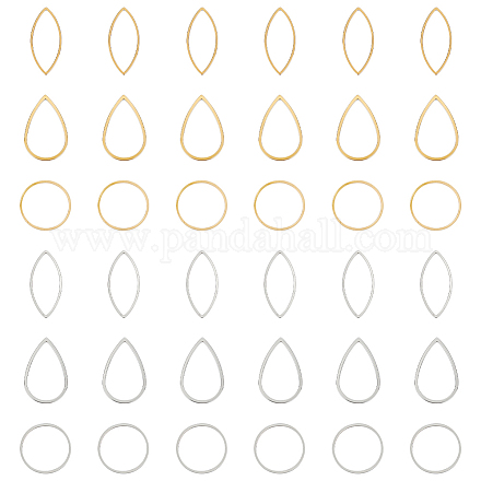 36 шт. 6 соединительных кольца из нержавеющей стали 201 и 304 STAS-UN0054-38-1